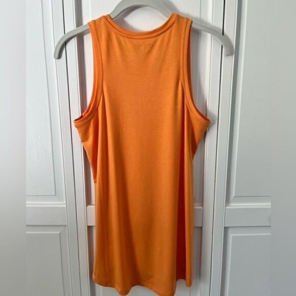 Athleta Women's Size Small High Neck Super Soft Tank, Tangerine Orange NWOT - Picture 8 of 14